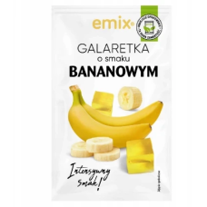Желе зі смаком банана Emix Galaretka Bananowym 75 г Польща