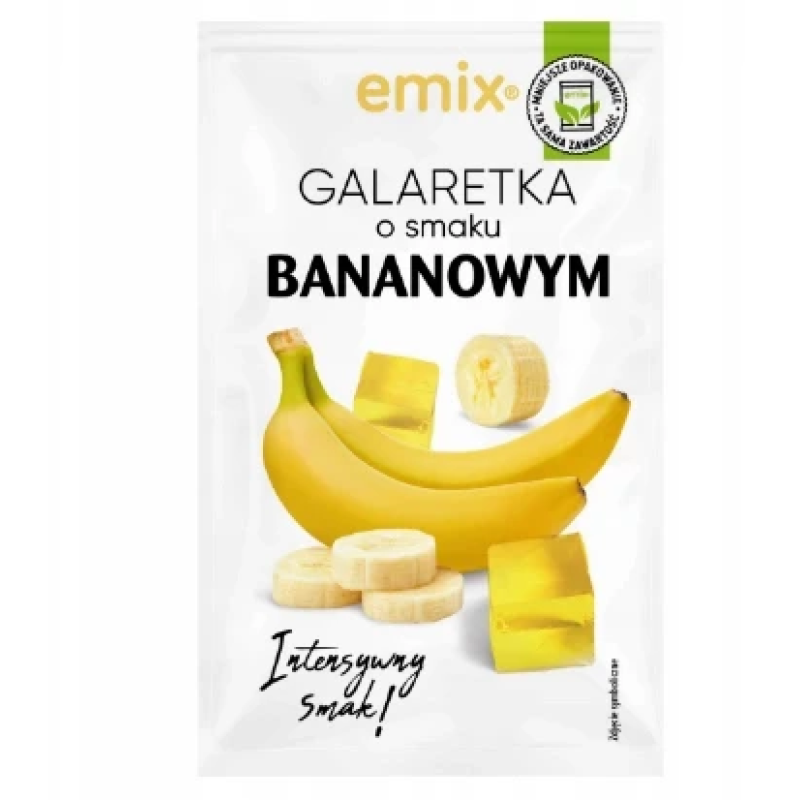 Желе зі смаком банана Emix Galaretka Bananowym 75 г Польща Желе зі смаком банана Emix Galaretka Bananowym 75 г Польща