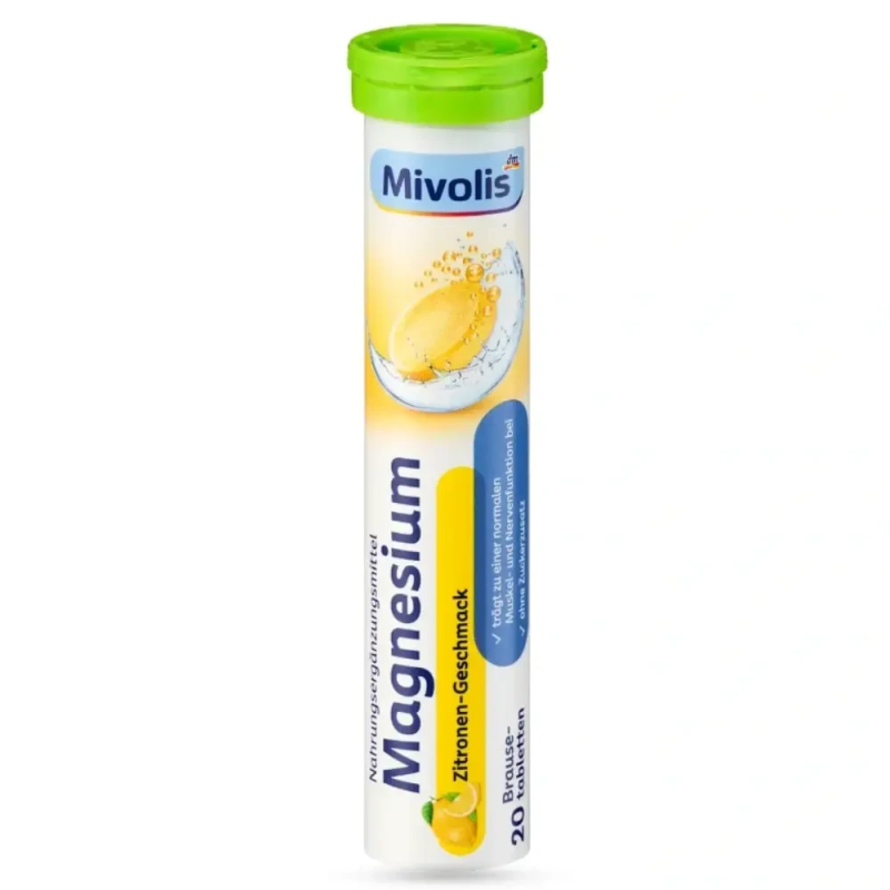 Магній Mivolis Magnesium шипучі вітамінки, 20 шт  82 г.