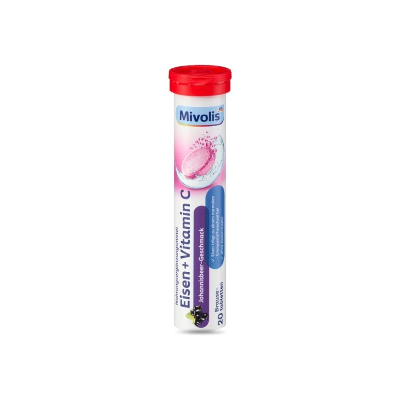 Шипучі таблетки-вітаміни Eisen + Vitamin C, 20 шт/ Mivolis