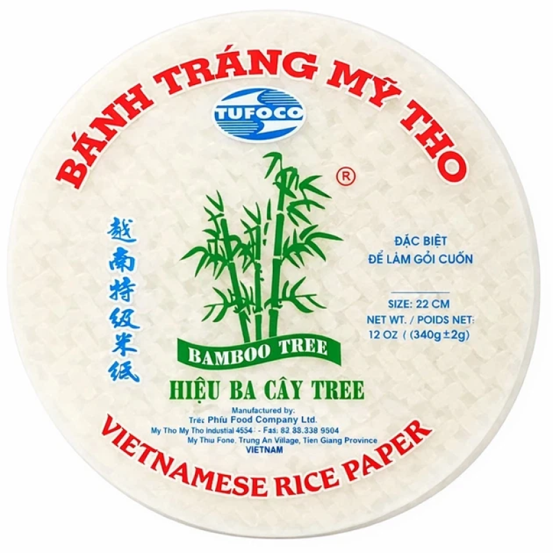 Рисовий папір (22см) Tufoco Vietnamese Rice Paper 340 г Рисовий папір (22см) Tufoco Vietnamese Rice Paper 340 г