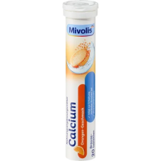 Шипучі таблетки-вітаміни Calcium, 20 шт/ Mivolis