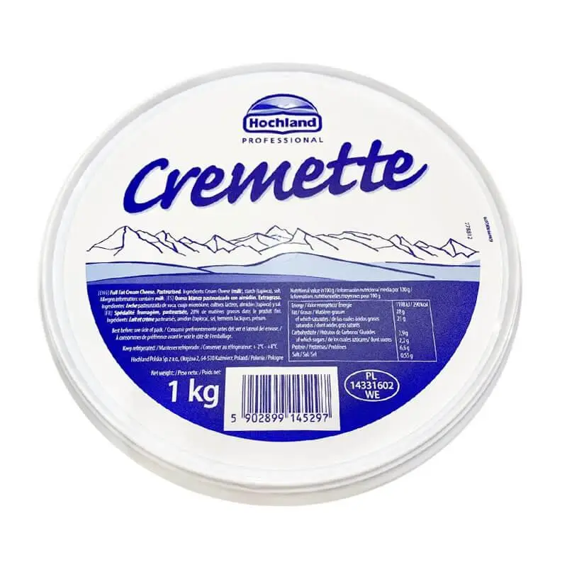Крем-сир вершковий Hochland Cremette 1 кг Крем-сир вершковий Hochland Cremette 1 кг