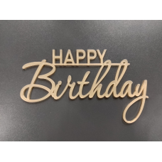 Топер акриловий Happy birthday