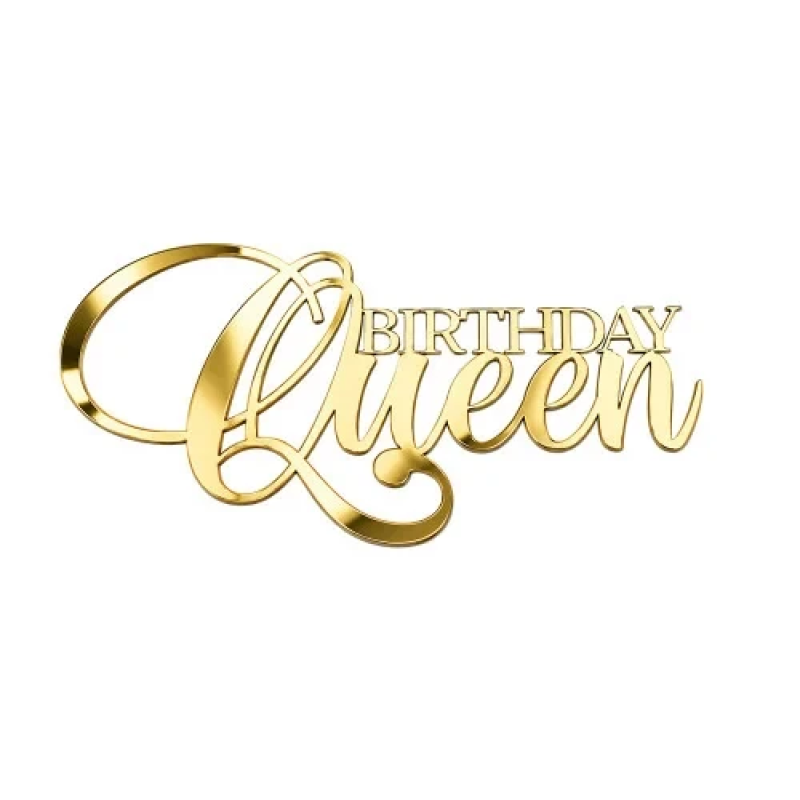 ТОПЕР З ПОЛІСТИРОЛУ «BIRTHDAY QUEEN» ЗОЛОТИЙ ТОПЕР З ПОЛІСТИРОЛУ «BIRTHDAY QUEEN» ЗОЛОТИЙ