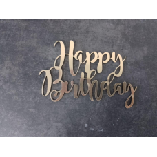 Топер дзеркальний happy birthday