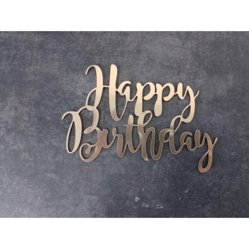 Топер дзеркальний happy birthday Топер дзеркальний happy birthday