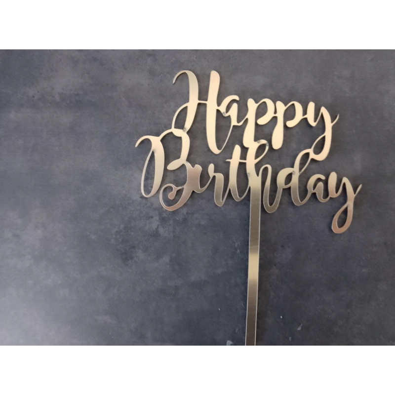 Топер дзеркальний happy birthday Топер дзеркальний happy birthday